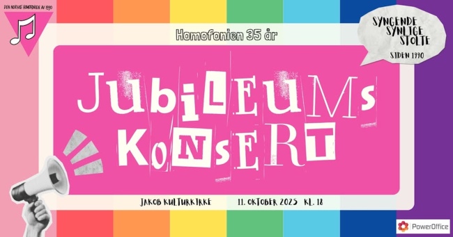 Homofonien 35 år - Jubileumskonsert